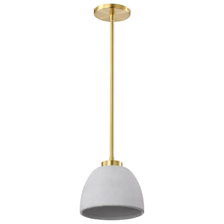 Nuvo Collins - 8 Inch Mini Pendant - with White Ceramic 60/8002